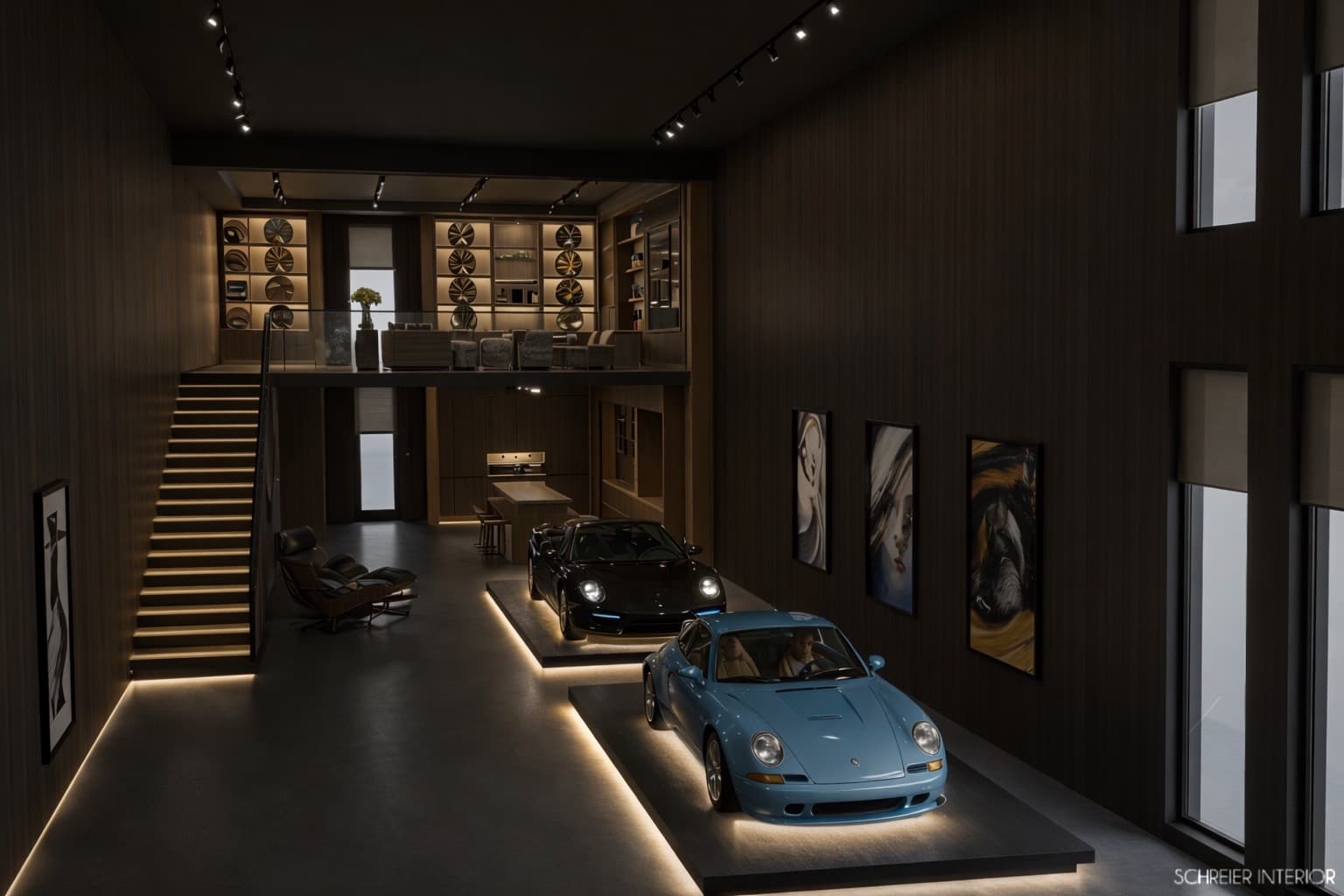 The Port — luxury automotive residence interior